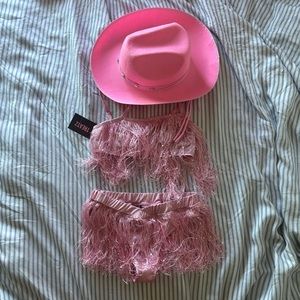 NWOT Dolls Kill Rave Rodeo Cowgirl Costume - Pink